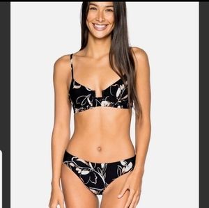 NWT B. Swim Aruba Underwire Top && Havana Bottom Night Bloom XS Bikini